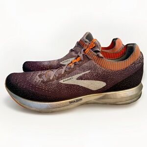 Brooks Levitate 2 Shoes Mens Size 12 Grey Orange Running Athletic Trainer